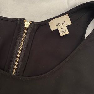 WILFRED BLACK ZIP UP SLIP DRESS